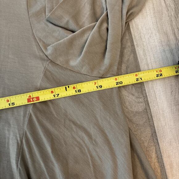 Bryn Walker Sz L Asymmetrical Swing Shirt Brown Long Sleeve Lagenlook Modal NWT - Picture 5 of 8